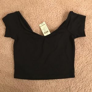 Black crop top